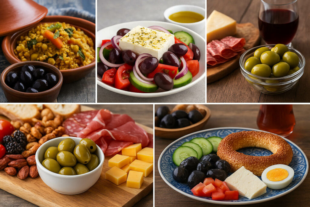 Aceitunas y usos en diferentes países